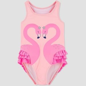 Carter’s Baby Girls’ Flamingo One Piece Swimsuit